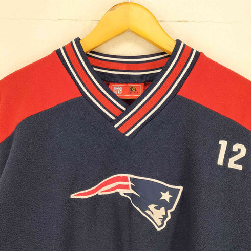 エヌエフエル NFL チームロゴ刺繍フリースプルオーバー メンズ
