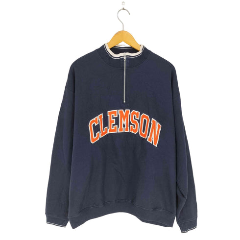 チャンピオン Champion カレッジロゴ刺繍ハーフジッププルオーバー メンズ JPN:XL