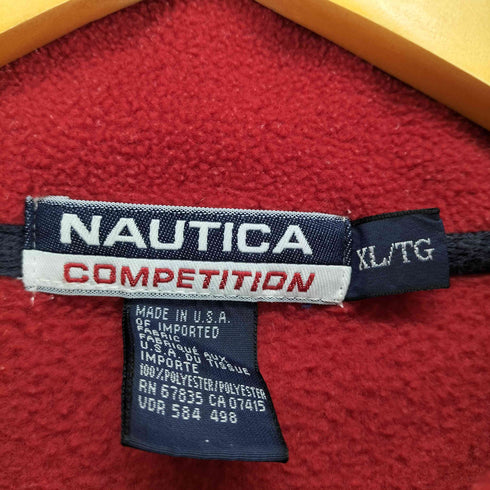 ノーティカコンプレッション NAUTICA COMPETITION USA製 ハーフジップ フリース ジャケット メンズ JPN:XL