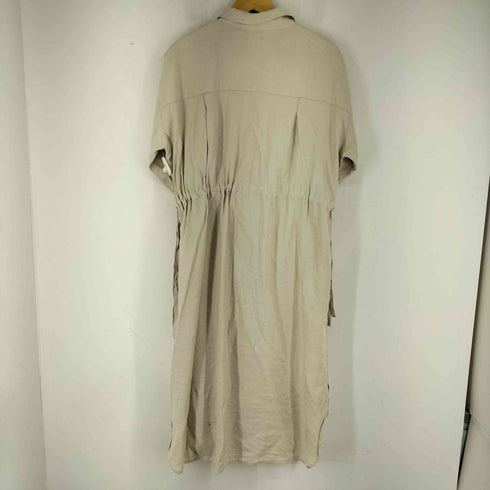 IN NATURAL レーヨン混シャツワンピース レディース