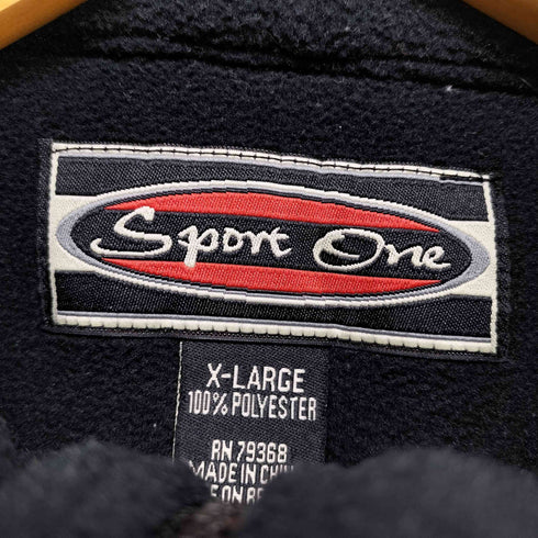 SPORT ONE 企業ロゴ フリースハーフジッププルオーバー メンズ JPN:XL