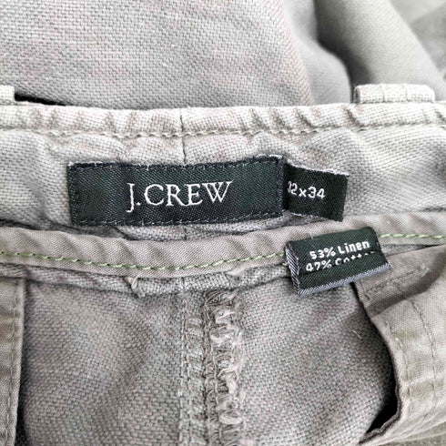 ジェイクルー J.CREW リネン混カーゴパンツ メンズ 32/34