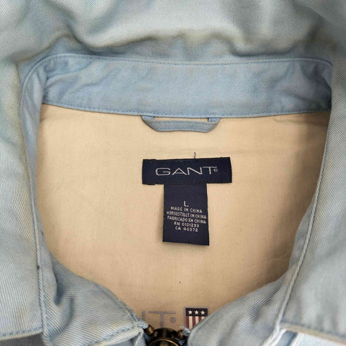 ガント GANT ロゴ刺繍 コットン スイングトップ ジップアップジャケット メンズ import:L