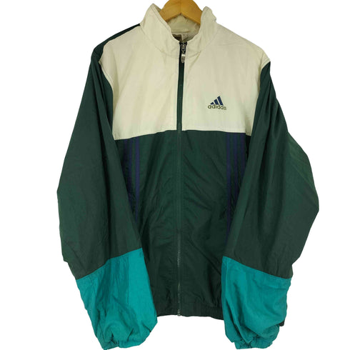 アディダス adidas 90S パフォーマンスロゴ マルチカラー ナイロンジャケット メンズ US L