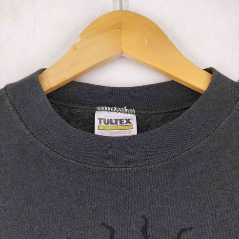 タルテックス TULTEX 90S MADE IN USA フロント刺繍クルーネックスウェット メンズ import:L