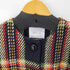 APAISER LAME アクリル混 ノーカラーウールチェックコート レディース EUR:38