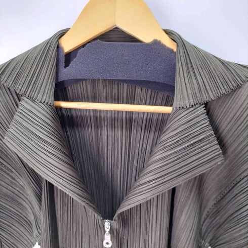 プリーツプリーズイッセイミヤケ PLEATS PLEASE ISSEY MIYAKE ジップアッププリーツジャケット レディース JPN:3