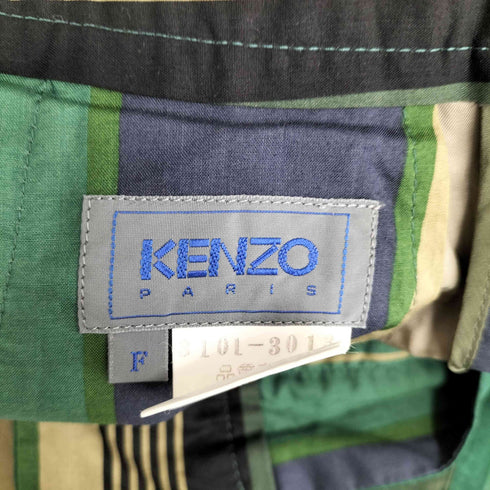 ケンゾー KENZO ストライプ2タックスラックスパンツ メンズ FREE