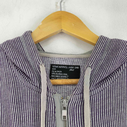 ステューシー Stussy ストライプジップパーカー メンズ import:L