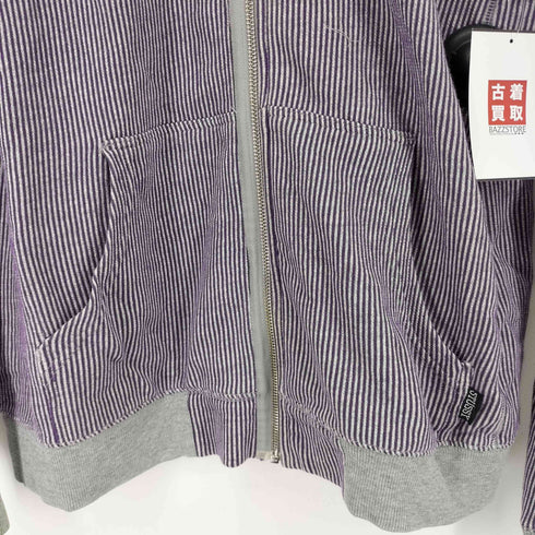 ステューシー Stussy ストライプジップパーカー メンズ import:L