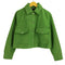 ザラ ZARA ポリ100 クロップド ソフトシャツジャケット レディース import:S