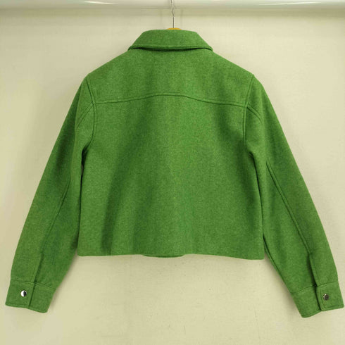 ザラ ZARA ポリ100 クロップド ソフトシャツジャケット レディース import:S