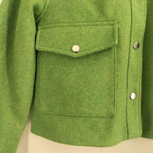 ザラ ZARA ポリ100 クロップド ソフトシャツジャケット レディース import:S