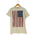 タルテックス TULTEX USA製 国旗プリント クルーネック Tシャツ メンズ import:M
