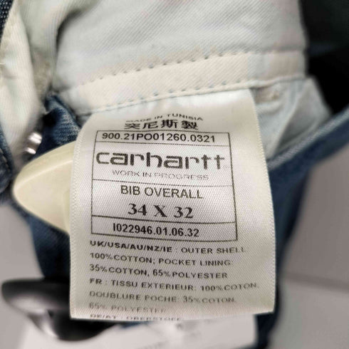 カーハート Carhartt BIB OVERALL デニムオーバーオール メンズ 34/32
