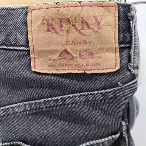 ヒステリックグラマー HYSTERIC GLAMOUR KINKY JEANS ツギハギ ウミヘビ デニムパンツ レディース FREE