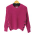 トミーヒルフィガー TOMMY HILFIGER ORG COTTON BUTTON C-NK SWEATER レディース import:XS