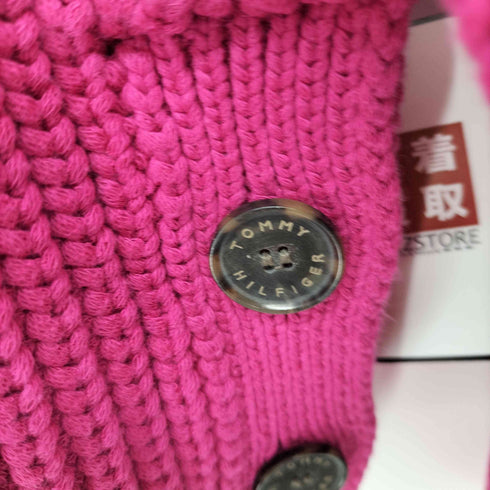 トミーヒルフィガー TOMMY HILFIGER ORG COTTON BUTTON C-NK SWEATER レディース import:XS