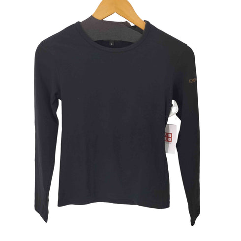 エンポリオアルマーニ EMPORIO ARMANI クリスタル ナンバリング L/Sカットソー レディース import:S
