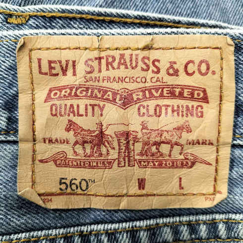 リーバイス Levis 560 バギーデニム 裾スリット カットオフ メンズ