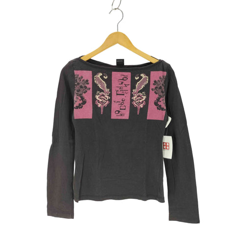 ディーゼル DIESEL y2k フロントプリント L/Sカットソー レディース import:M