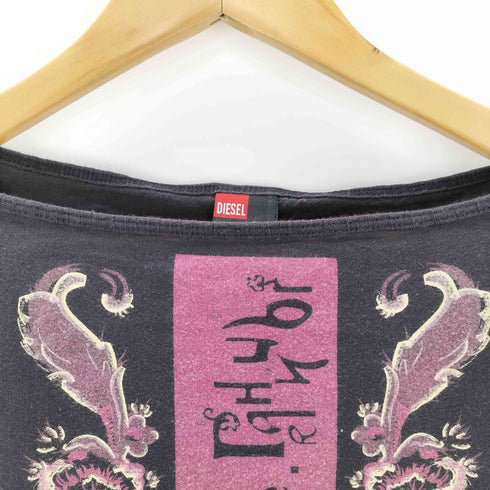 ディーゼル DIESEL y2k フロントプリント L/Sカットソー レディース import:M