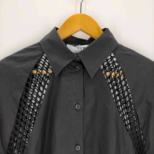 エムエスジーエム MSGM MESH MIX LONG BLOUSE レディース 36