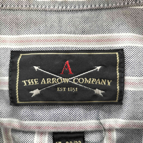 アロー ARROW 90s-00s USA製 ストライプ ボタンダウンシャツ メンズ
