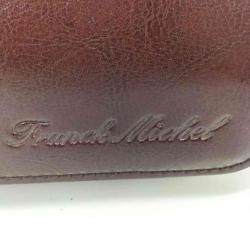 Franck Michel レザー ショルダーバッグ メッセンジャーバッグ メンズ