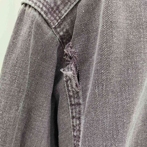 エディーバウアー Eddie Bauer 80s 黒タグ Elkhorn Twill コットンツイルシャツ 襤褸 ボロ レディース JPN:M
