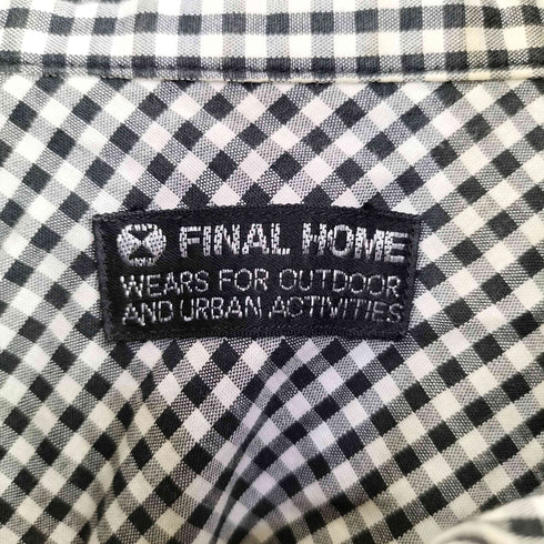 ファイナルホーム FINAL HOME ギンガムチェック ブザムシャツ メンズ JPN:S