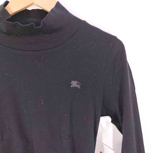 バーバリーブルーレーベル BURBERRY BLUE LABEL ロゴ刺繍 ハイネック ロングスリーブ Tシャツ レディース EUR:38