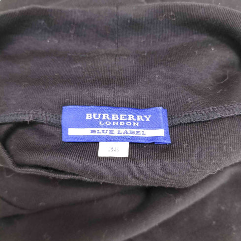 バーバリーブルーレーベル BURBERRY BLUE LABEL ロゴ刺繍 ハイネック ロングスリーブ Tシャツ レディース EUR:38