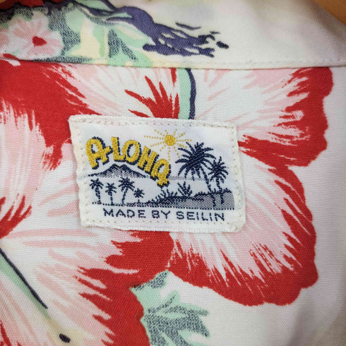 made by seilin レーヨン100 アロハシャツ メンズ