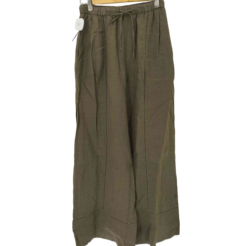 ザラ ZARA 100% LINEN PALAZZO PANTS レディース M