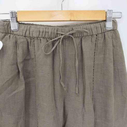 ザラ ZARA 100% LINEN PALAZZO PANTS レディース M