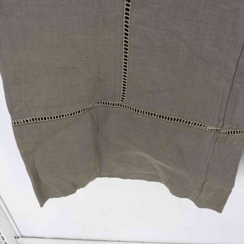 ザラ ZARA 100% LINEN PALAZZO PANTS レディース M