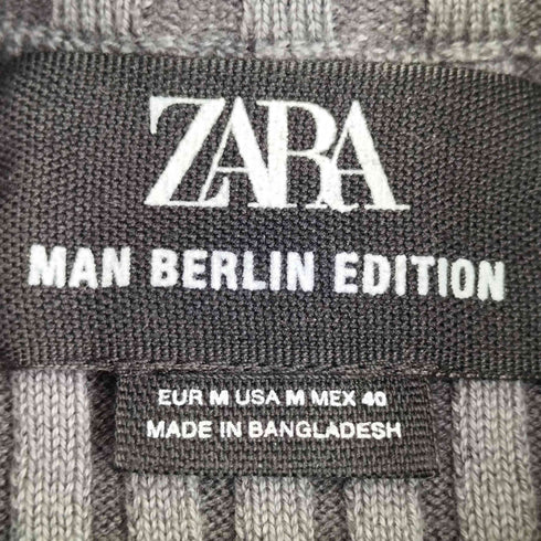 ザラ ZARA Man Berlin Edition モックネック リブニット メンズ import:M
