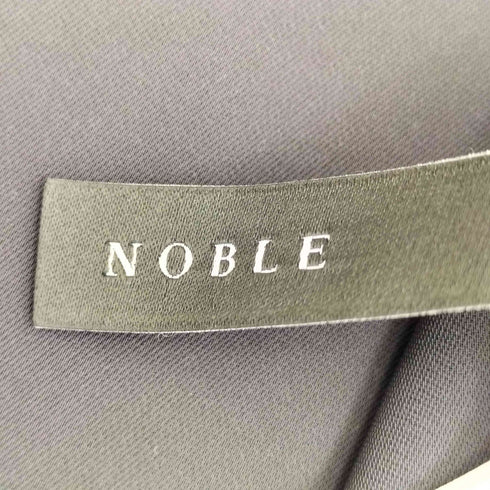ノーブル Noble スムージーサテンビッグカラーブラウス レディース
