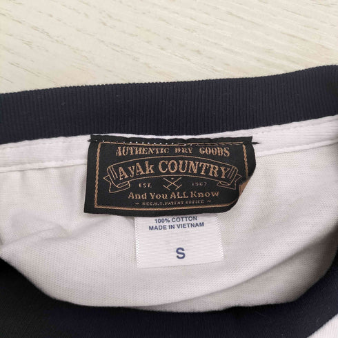 AyAk COUNTRY フロントプリント Tシャツ メンズ import:S