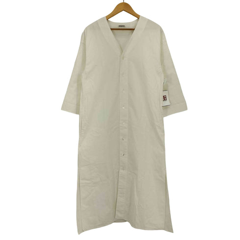 POSTELEGANT Vネック ロングシャツワンピース レディース JPN:36