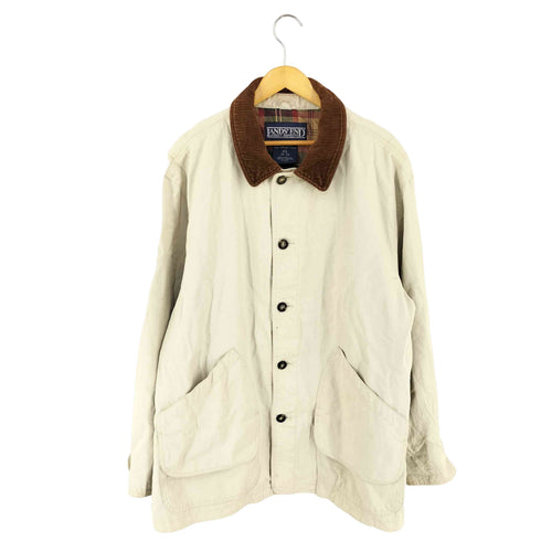 ランズエンド LANDS END 香港製 裏地チェック ハンティングジャケット メンズ import:XL