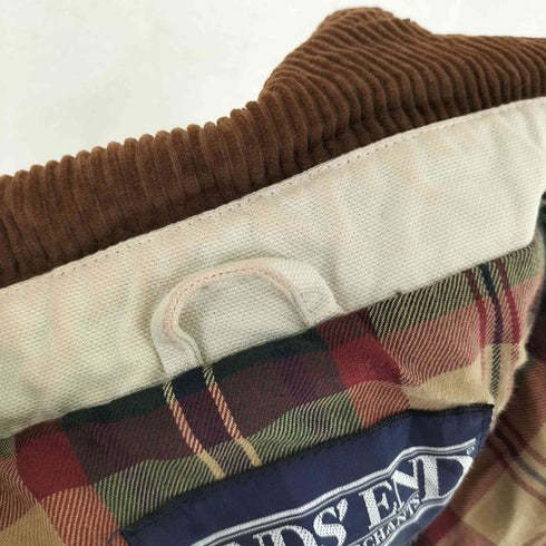ランズエンド LANDS END 香港製 裏地チェック ハンティングジャケット メンズ import:XL