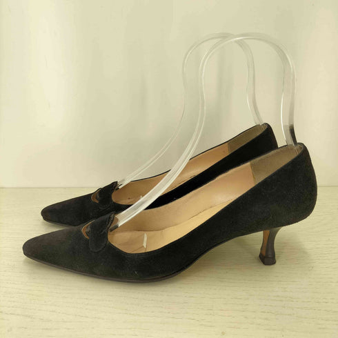 マノロブラニク MANOLO BLAHNIK スウェードパンプス レディース 7 1/2