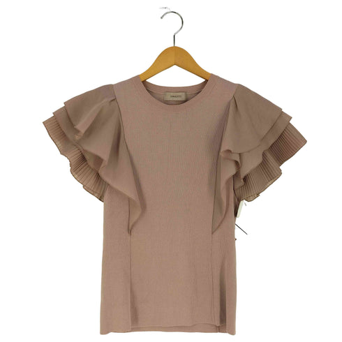 ジャスグリッティー JUSGLITTY ラッフルスリーブニットプルオーバー レディース JPN:2