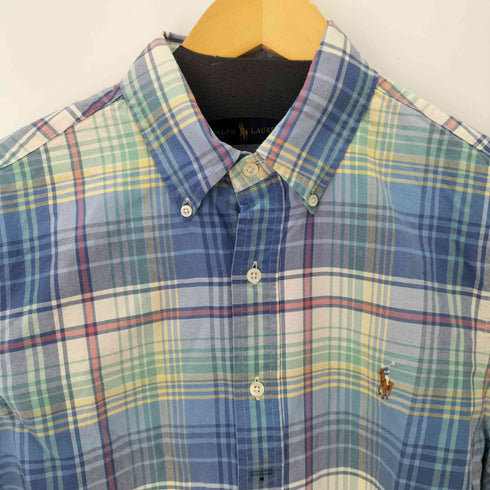 ラルフローレン RALPH LAUREN ポニー刺繍 ボタンダウンチェックシャツ メンズ import:M