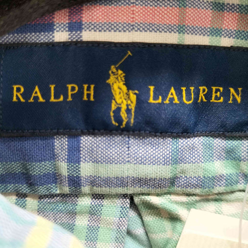 ラルフローレン RALPH LAUREN ポニー刺繍 ボタンダウンチェックシャツ メンズ import:M