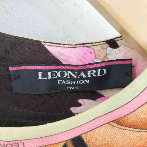 レオナール LEONARD ウールシルク フラワーパターン ワンピース レディース import:L