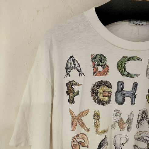 90S Montana アルファベットプリントTEE FISHABET メンズ import:XL