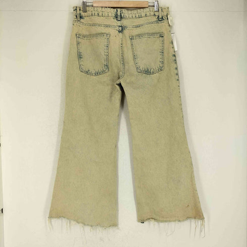 ザラ ZARA ウォッシュ加工 カットオフデニムパンツ メンズ 32